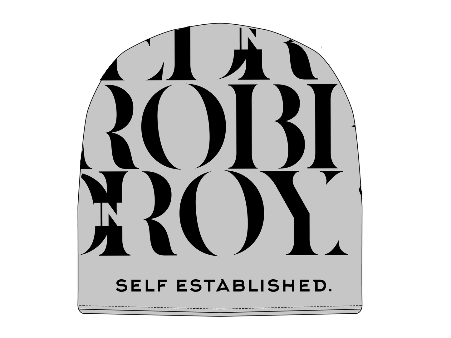 Satin Layered 'Self Established' Beanies